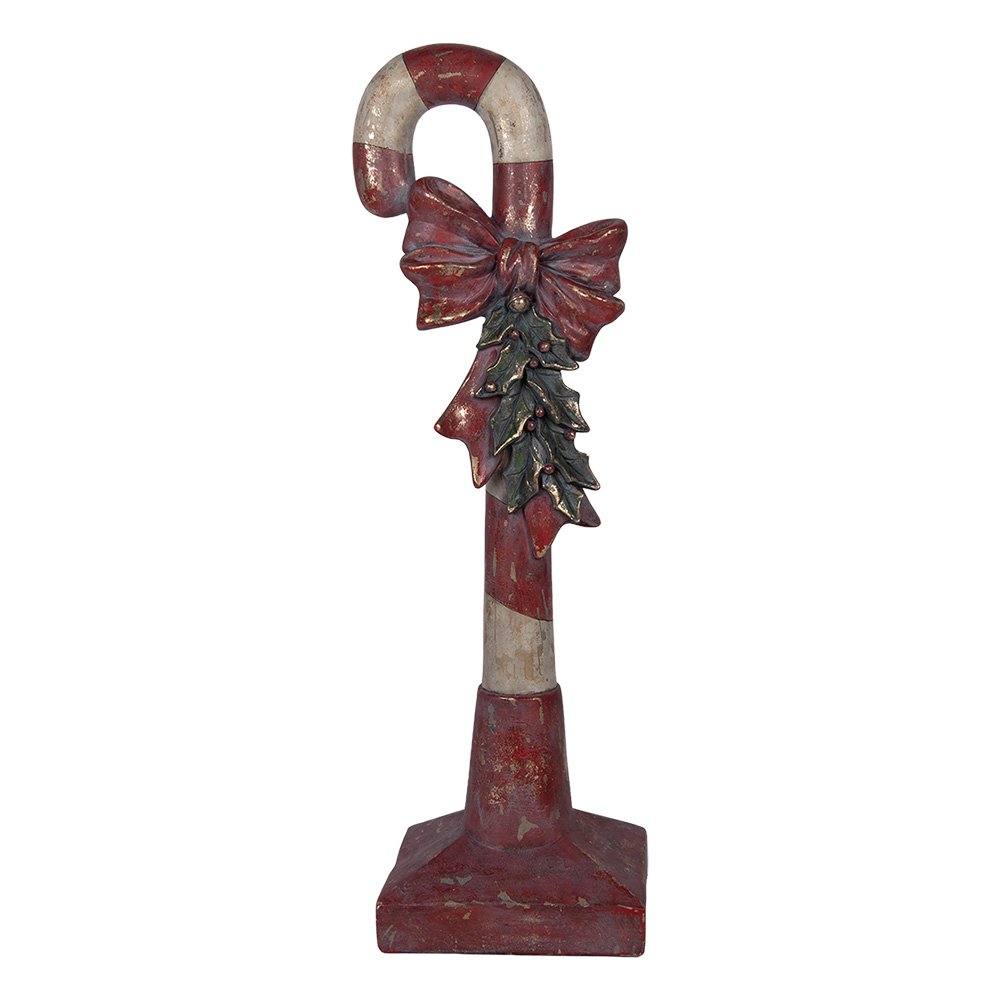Kerstdecoratie Beeld Zuurstok 35x23x100 cm Rood Kunststof