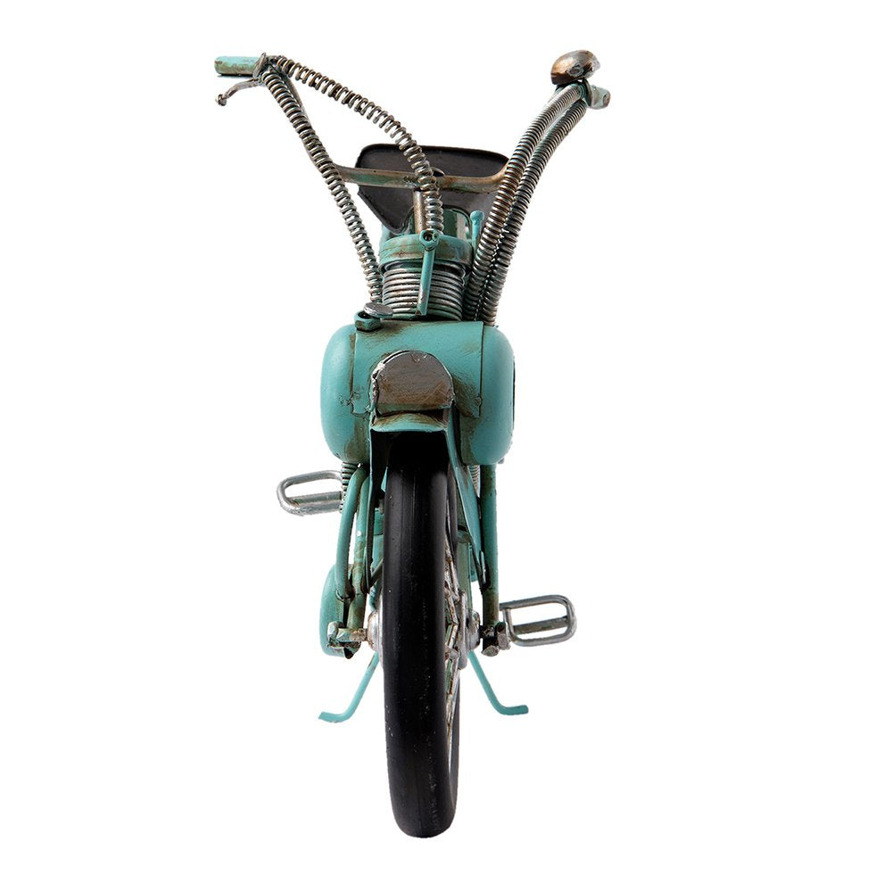 Decoratie Miniatuur Motor 27x9x17 cm Blauw IJzer Miniatuur Auto