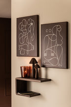 J-Line decoratie Paddenstoel - polyresin - donkerbruin - 3 stuks
