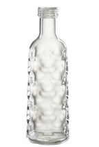J-Line fles Gehamerd in giftbox - kusntstof - transparant