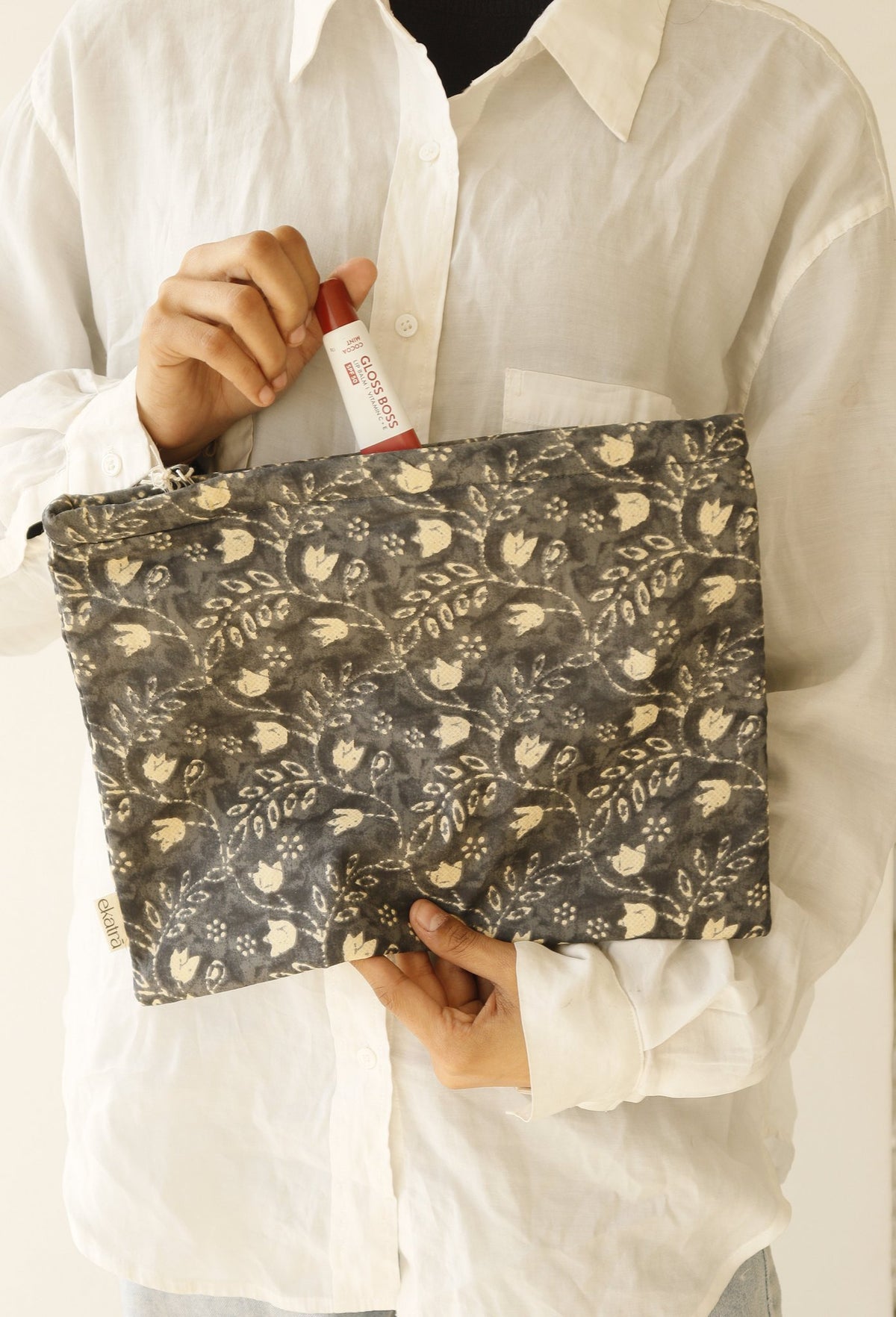 Handgemaakt katoenen zakje Utility - XL-formaat, 13 prints