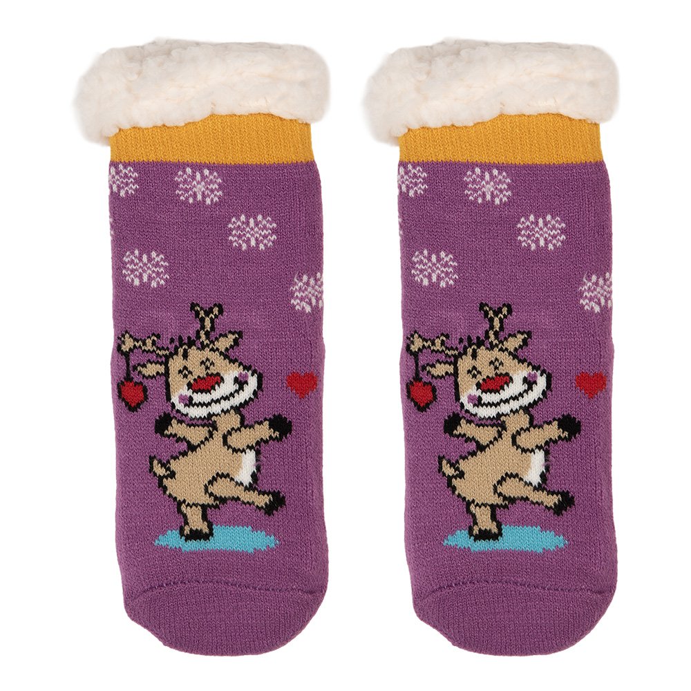 Wintersokken Kind 28-31 Paars Synthetisch