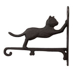 Wandhaak Kat 26x5x23 cm Bruin Metaal