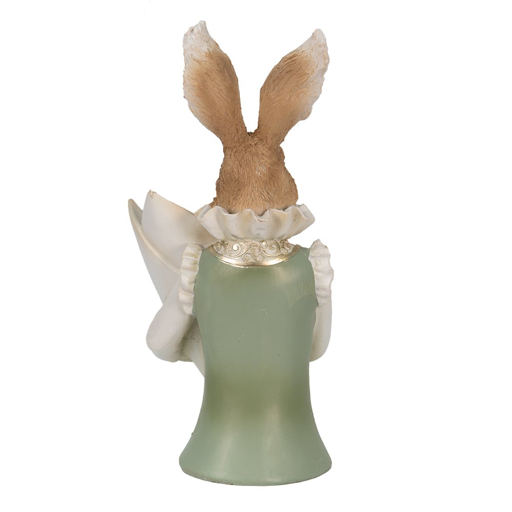 Beeld Konijn 16x13x30 cm beige polyresin