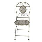 Bistroset Bistrotafel Bistrostoel 3-delig Ø 60x70 / 50x40x93 cm Groen Metaal