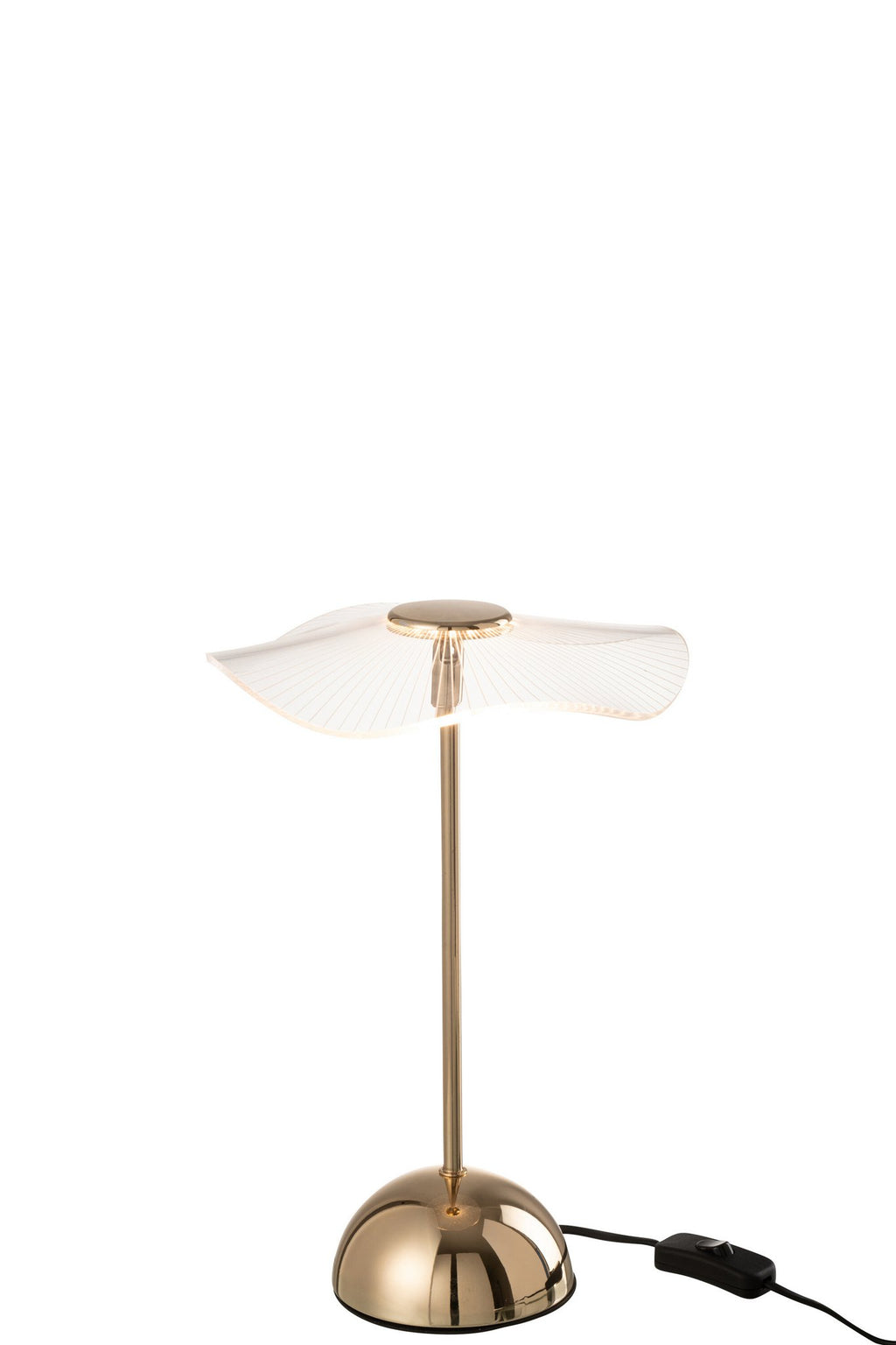 J-Line Tafellamp Led Bloem Metaal/Plastiek Goud Small