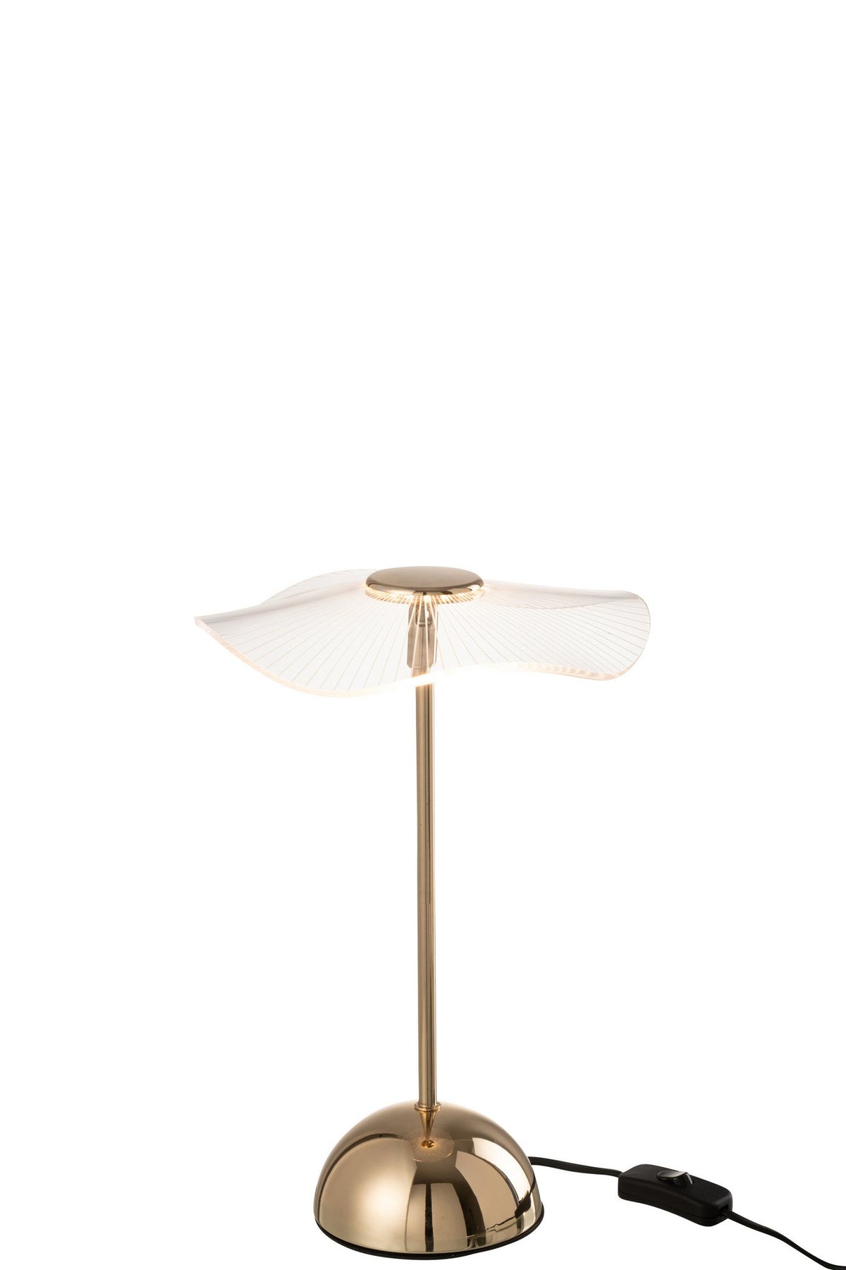 J-Line Tafellamp Led Bloem Metaal/Plastiek Goud Small