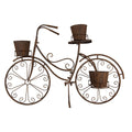 Planthouder Fiets 107x35x70 cm Bruin Metaal