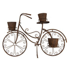Planthouder Fiets 107x35x70 cm Bruin Metaal