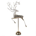 Decoratie Beeld Hert 36x12x72 cm Goudkleurig Metaal