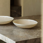 Decoratieve schaal 33xH6cm glasparel Cosmo