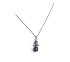 Ketting met een geluksengel van natuursteen Amethist