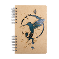 Duurzaam Houten Notitieboek – Komoni – Kolibri Inkt – Hummingbird – Gerecycled papier