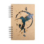 Duurzaam Houten Notitieboek – Komoni – Kolibri Inkt – Hummingbird – Gerecycled papier