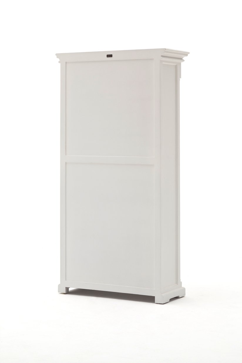 Boekenkast wit - Brocant model - 100bx40dx190h- mahoniehout