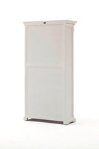 Boekenkast wit - Brocant model - 100bx40dx190h- mahoniehout