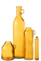 J-Line vaas Fles Cilinder - glas - oker - 75 cm hoog