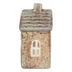 Waxinelichthouder Huis 9x6x13 cm Beige Keramiek