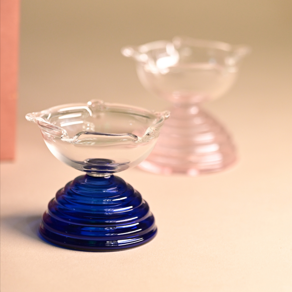 Glazen theelichthouder - Modern Diya-ontwerp