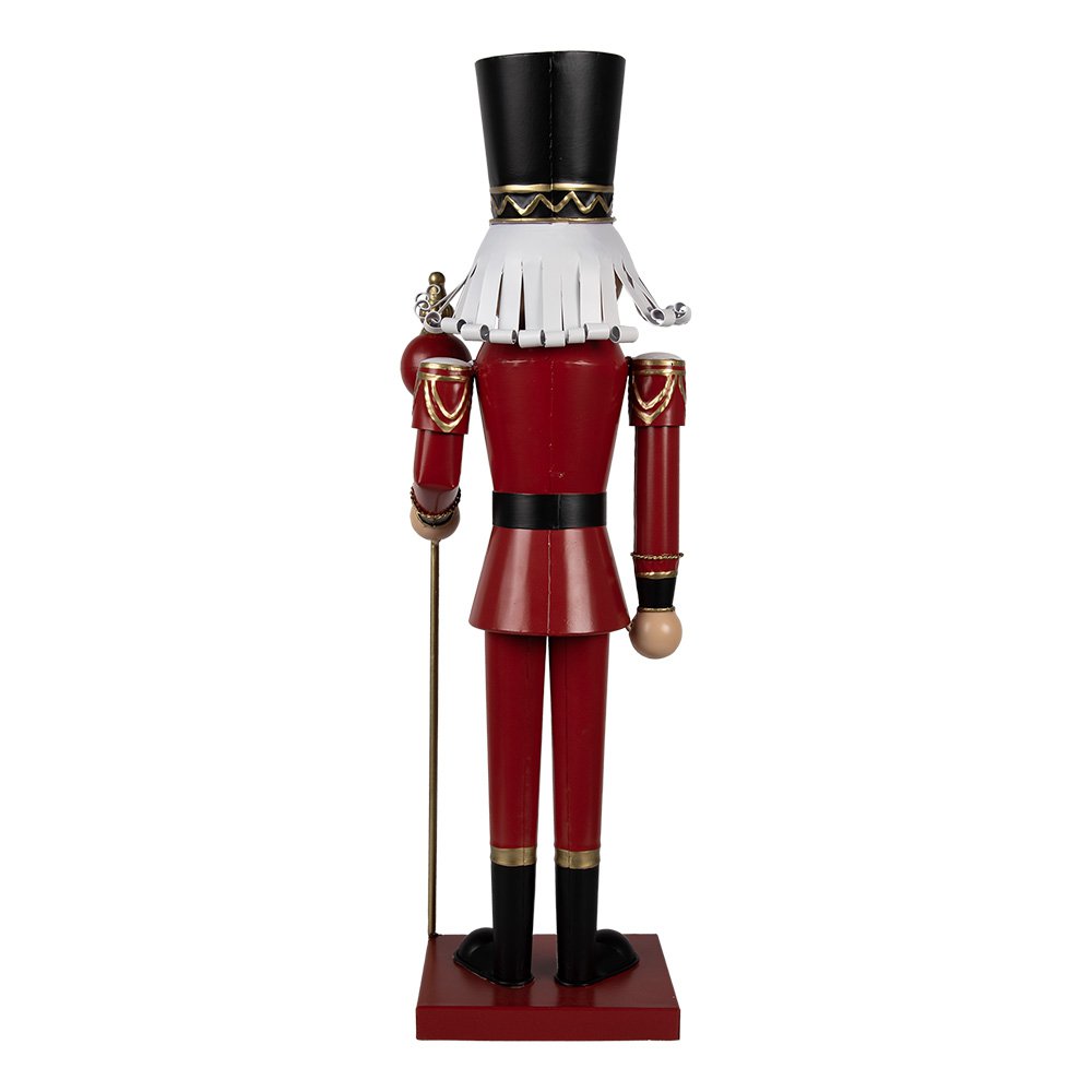 Kerstdecoratie Notenkraker 60 cm Rood Metaal