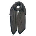 Sjaal Dames Effen 90x180 cm Grijs Synthetisch Shawl Dames