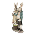 Beeld Konijn 26 cm Bruin Polyresin Paasdecoratie