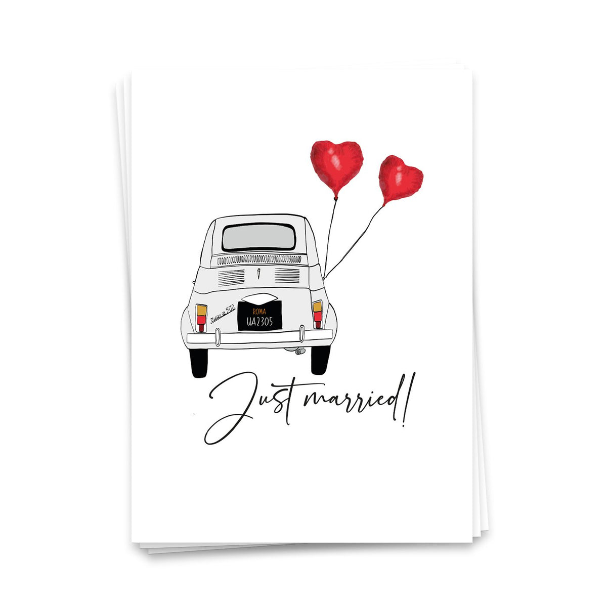 Net getrouwd - Postkarte 10er set