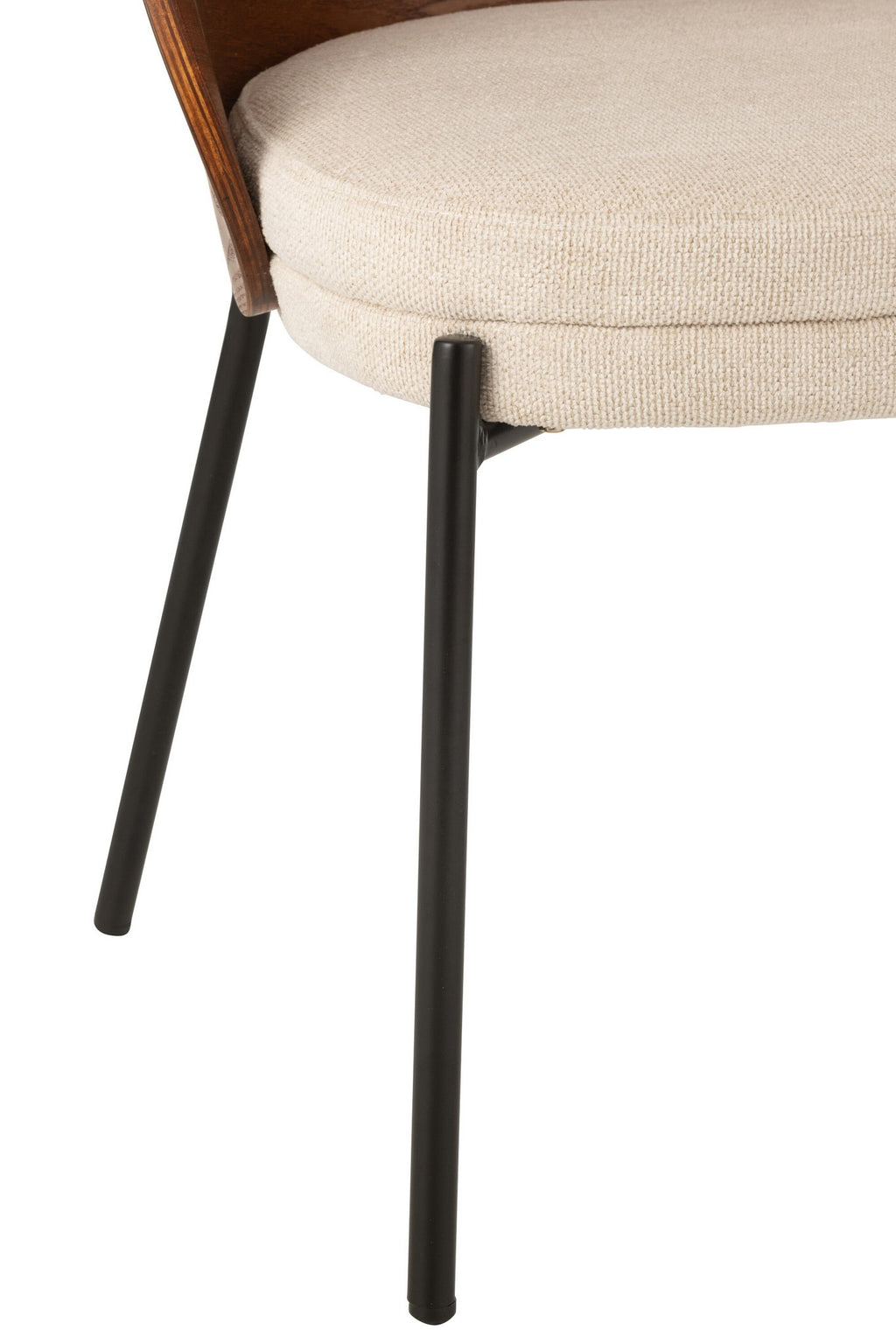 J-Line Stoel Lone Multiplex/Metaal Bruin/Beige