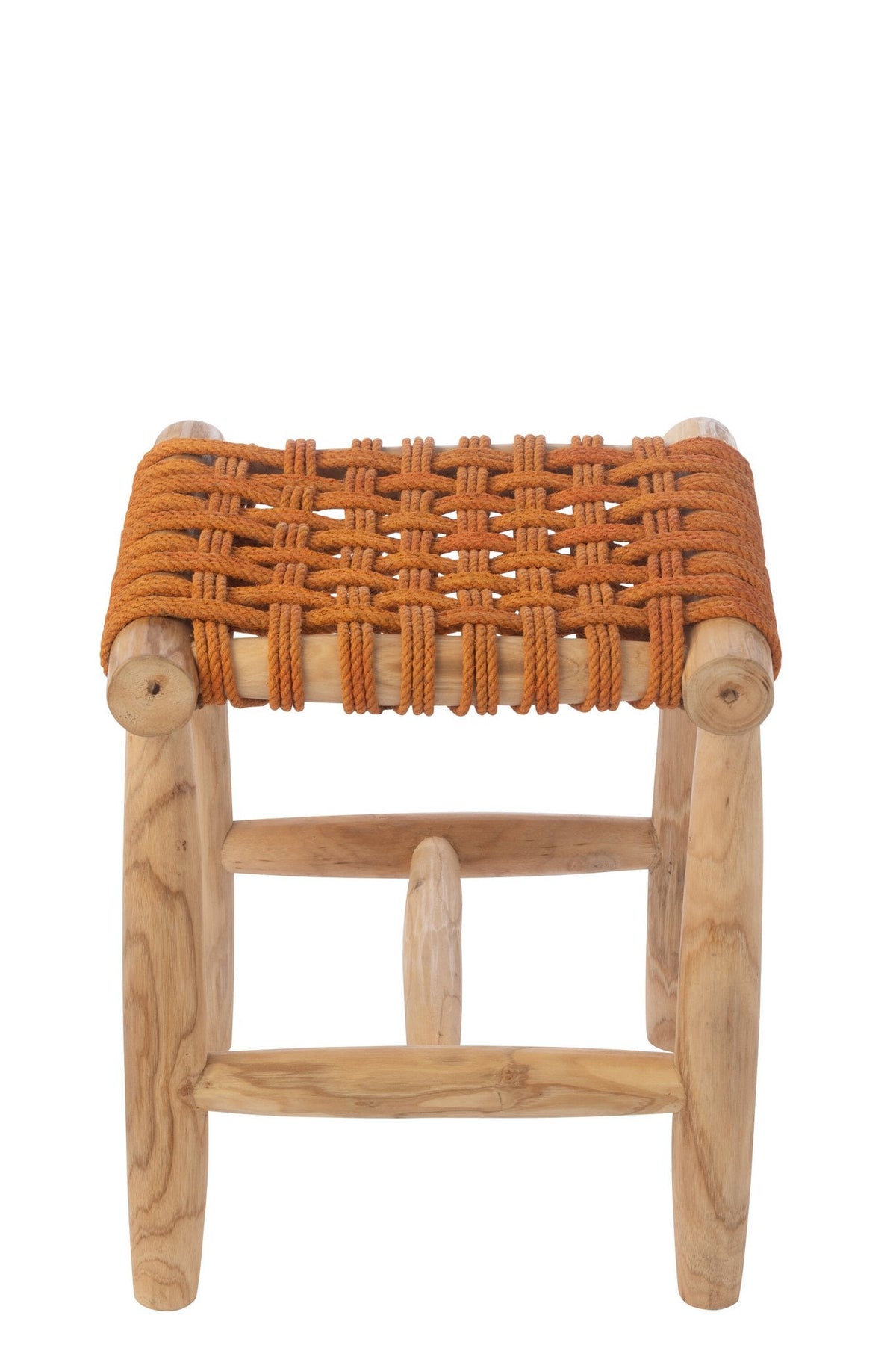 J-Line kruk - hout - oranje