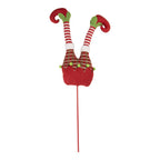 Kerstdecoratie Elfenbenen 20x8x82 cm Rood Hout