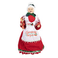 Kerstfigurur 45 cm Rood textiel