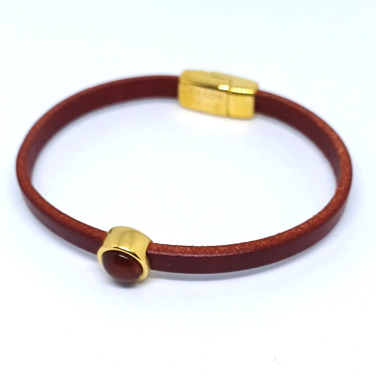Timeless leren armband 24K verguld kleurrijk