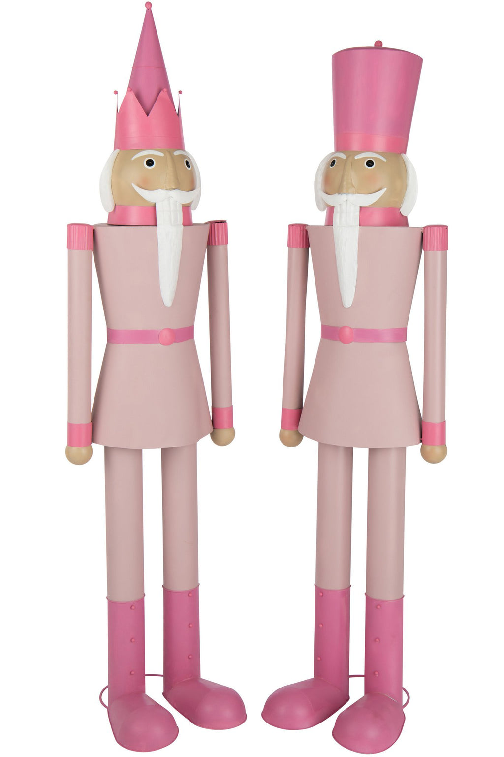 J-Line Notenkraker Snor Metaal Roze Large
