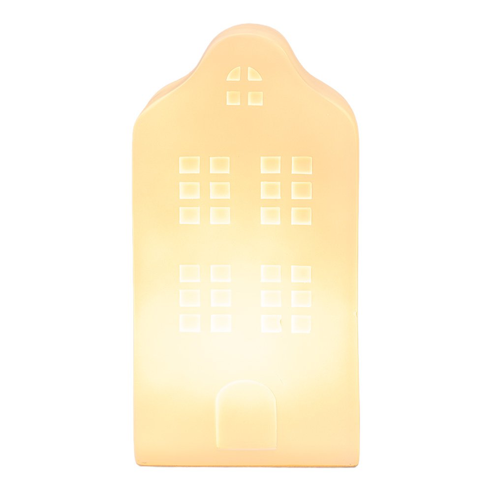 Nachtlampje Huis LED 8x9x17 cm Wit Kunststof