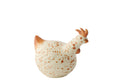J-Line decoratie Kip - keramiek - wit/bruin - M