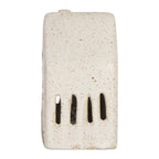 Decoratie Huis met LED 6x5x10 cm Beige Keramiek