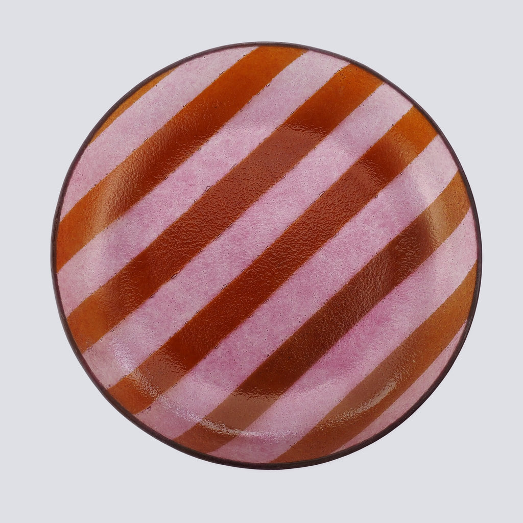Artisano Kom Pop Groot 30x4 Magenta Strepen