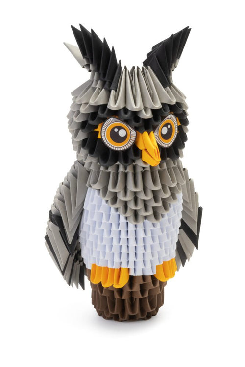 3D Model Origami Uil- Papier
