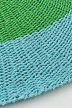 J-Line vloerkleed Gestreept - zeegras - blauw/groen