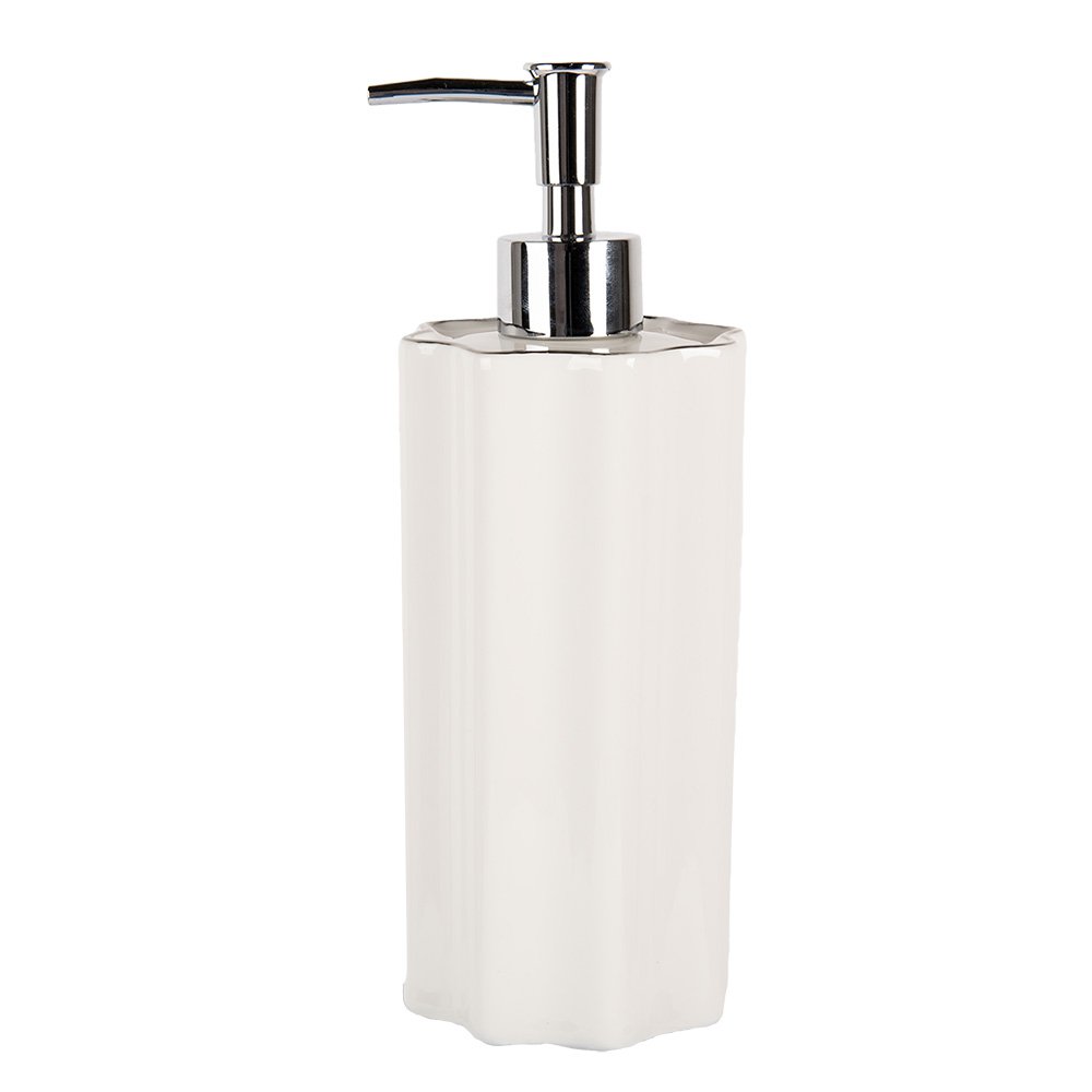 Zeepdispenser 475 ml Wit Keramiek Zeeppompje