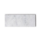 Marmer dienblad rechthoek S wit 10x25cm