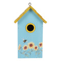 Vogelhuis 15x10x22 cm Blauw Hout