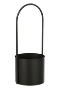 J-Line bloempot - ijzer - zwart - extra L