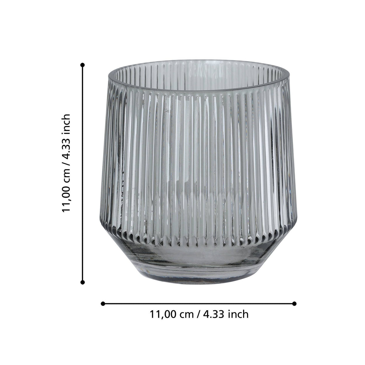 Windlicht Bezamby Smoke 14x14cm