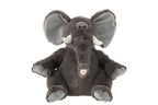 J-Line Olifant Pluche Polyester Grijs Groot