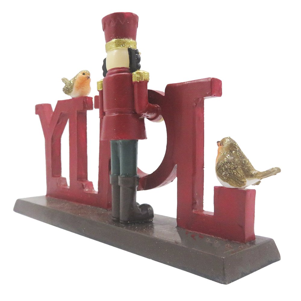 Beeld Notenkraker 18 cm Rood Kunststof Kerstdecoratie