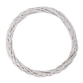 Krans Ø 50x5 cm Wit Rotan
