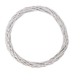 Krans Ø 50x5 cm Wit Rotan