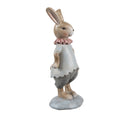 Decoratie Beeld Konijn 19 cm Beige Blauw Kunststof