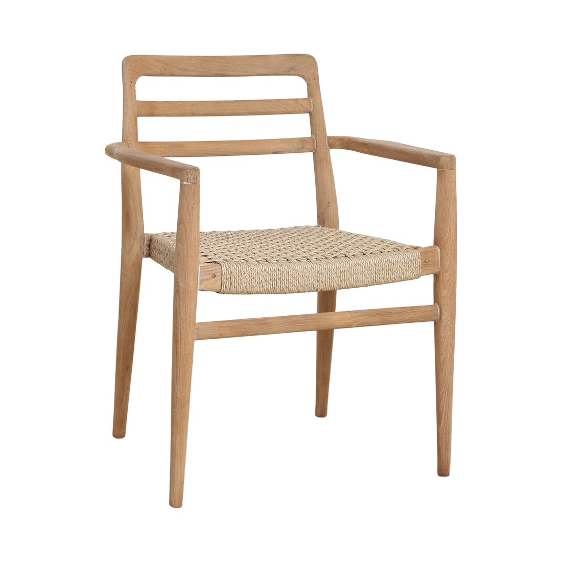 Verano teakhouten tuinstoel met armleuning - FSC-gerecycled hout